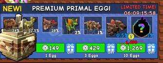 Grow a Garden / 3 X PREMIUM PRIMAL EGG 