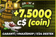 ⭐Grow A Garden +7.500Qd C$ (coin)⭐