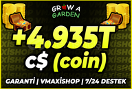 ⭐Grow A Garden +4.935T C$ (coin)⭐