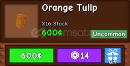 Grow A Garden Orange Tulip