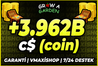 ⭐Grow A Garden +3.962T C$ (coin)⭐