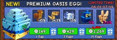 ⭐Grow a Garden⭐3x PREMIUM OASIS EGG 3x⭐