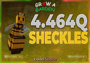 ⭐GROW A GARDEN 4.464Q COİNS (SHECKLES)⭐