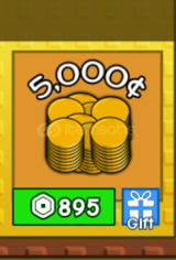 ⭐Grow a Garden⭐5000 Coin⭐