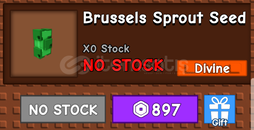 Grow A Garden Brussels Sprout Seed