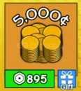 ✨Grow a Garden 5,000 Coin ✨