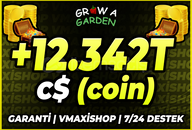 ⭐Grow A Garden +12.342T C$ (coin)⭐
