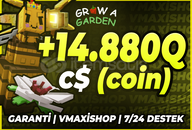 ⭐Grow A Garden +14.880Qd C$ (coin)⭐