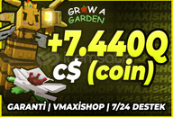 ⭐Grow A Garden +7.440Qd C$ (coin)⭐