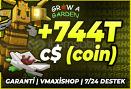 ⭐Grow A Garden +744T C$ (coin)⭐