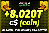 ⭐Grow A Garden +8.020T C$ (coin)⭐