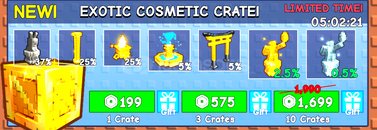 Grow a Garden Exotic Cosmetic Crate x10