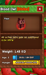 Grow A Garden Blood Owl