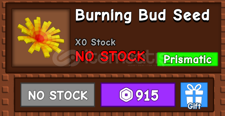 Grow A Garden Burning Bud Seed Grow A Garden Burning Bud Seed