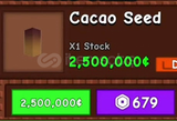 Grow A Garden Cacao Seed EN UCUZU