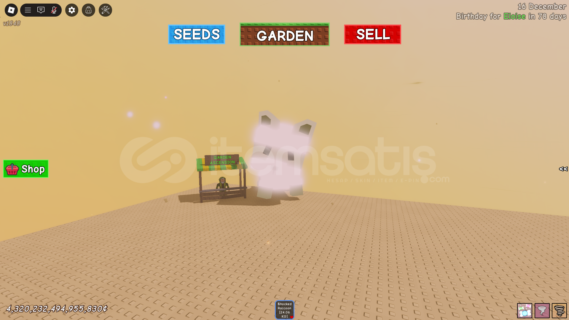 ✅GROW A GARDEN - DOĞAL HUGE SHOCKED RACCOON✅ ✅GROW A GARDEN - DOĞAL HUGE SHOCKED RACCOON✅