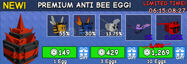 Grow a Garden Premium Anti Bee 3 Eggs
