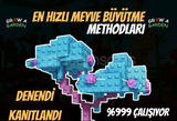 GROW A GARDEN EN İYİ MEYVE BÜYÜTME METHODLARI