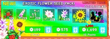 Grow a Garden Exotic Flower Seed Pack x1