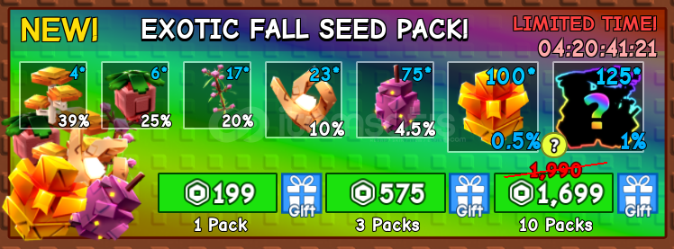 Grow A Garden Exotic Fall Seed Pack x10 Grow A Garden Exotic Fall Seed Pack x10