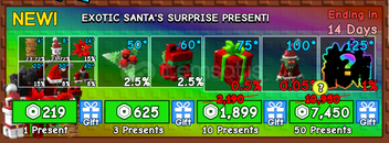 Grow A Garden Exotic Santas Surprise Present x3