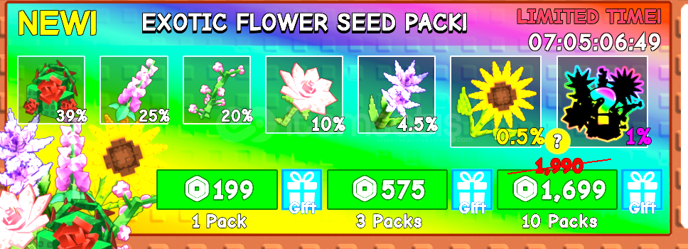 Grow a Garden Exotic Flower Seed Pack x10 Grow a Garden Exotic Flower Seed Pack x10