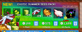 Grow A Garden Exotic Summer Seed Pack x10