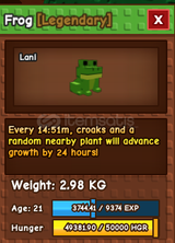 Grow A Garden Frog Age 21