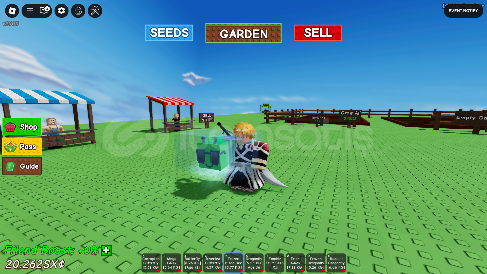 GROW A GARDEN FROZEN DISCO BEE GROW A GARDEN FROZEN DISCO BEE