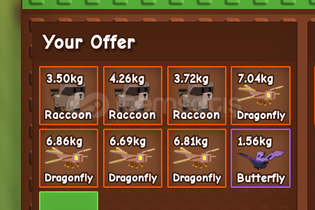 Grow a Garden 3x Raccoon 4x Dragonfly Grow a Garden 3x Raccoon 4x Dragonfly