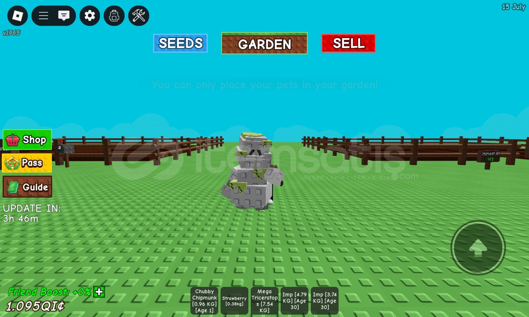 Grow A Garden Golem Pet  Grow A Garden Golem Pet