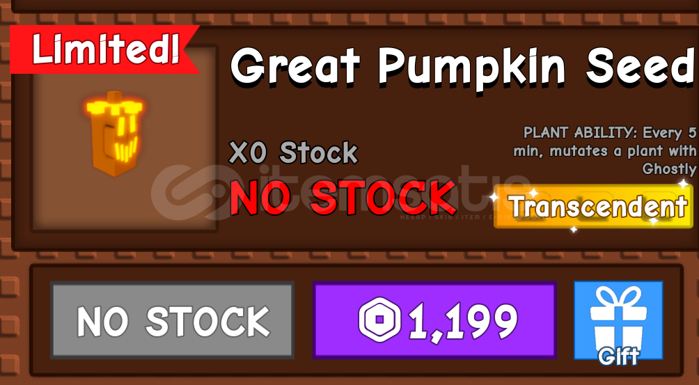 Grow A Garden Great Pumpin Seed Grow A Garden Great Pumpin Seed