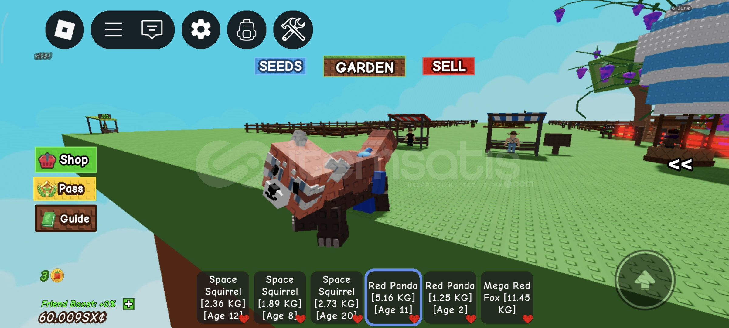 GROW A GARDEN HUGE RED PANDA+RED PANDA GROW A GARDEN HUGE RED PANDA+RED PANDA