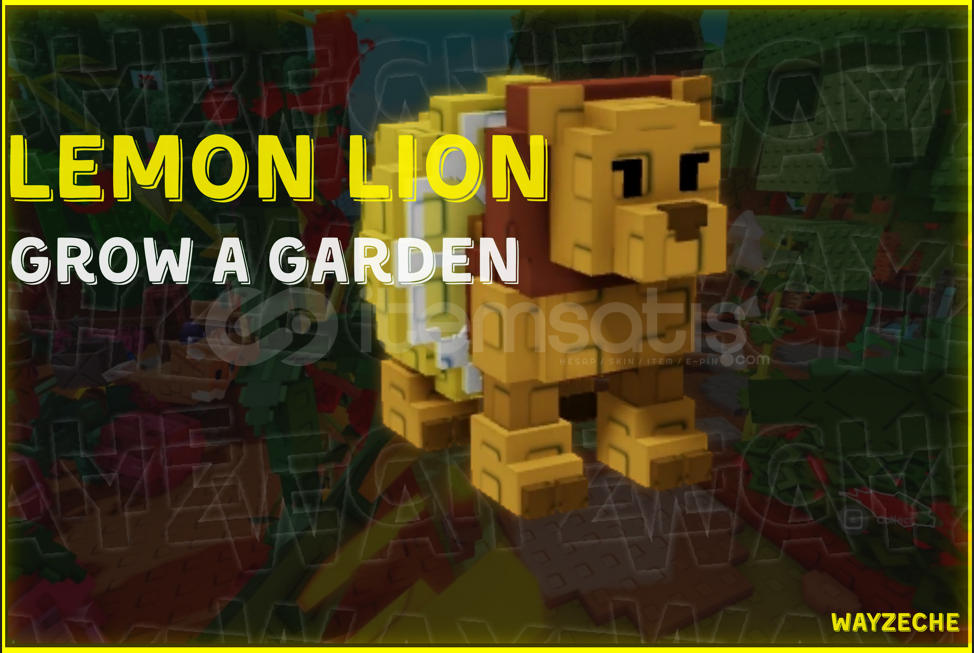 ⭐GROW A GARDEN LEMON LION 1 ADET⭐ ⭐GROW A GARDEN LEMON LION 1 ADET⭐