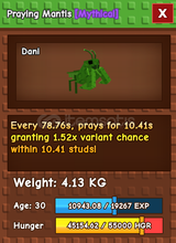 Grow A Garden Mantis