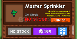 Grow A Garden Master Sprinkler 