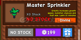 Grow A Garden Master Sprinkler