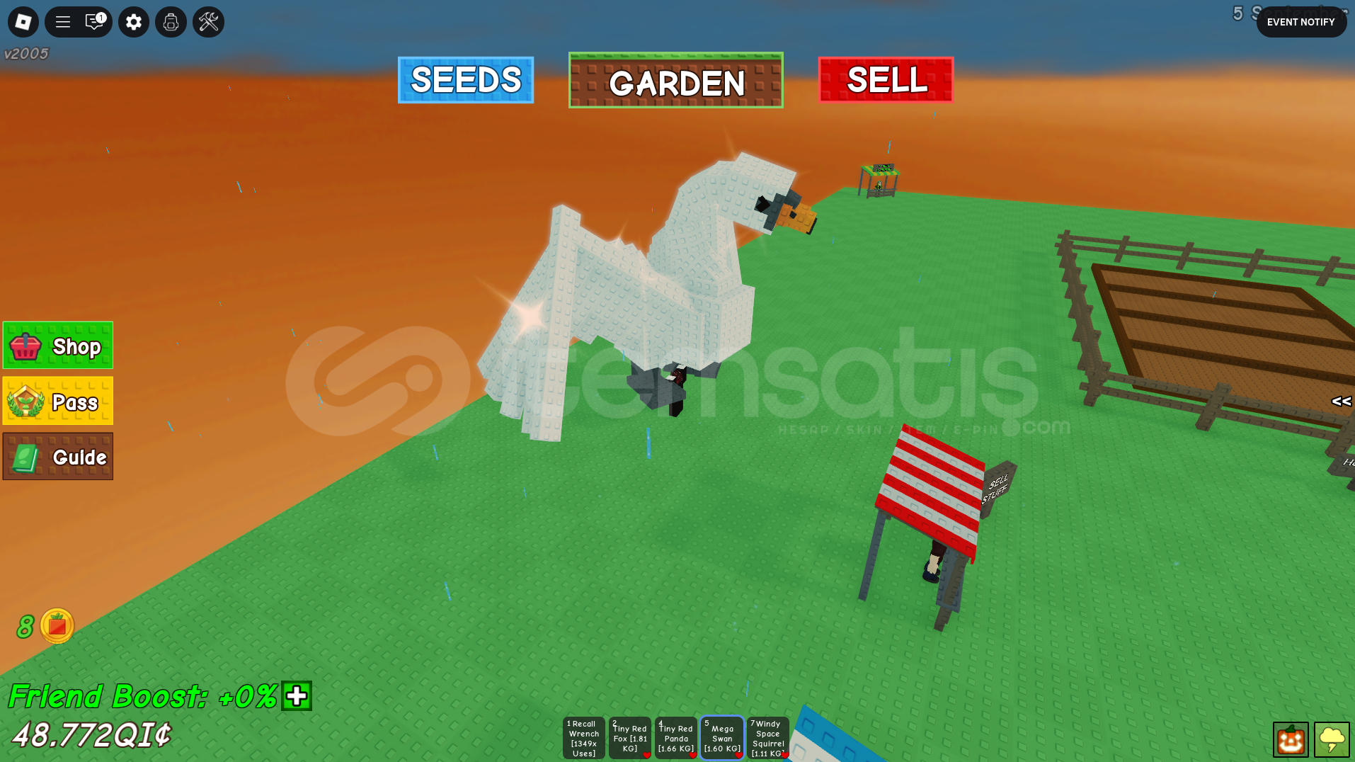 Grow A Garden Mega Swan !!! Grow A Garden Mega Swan !!!