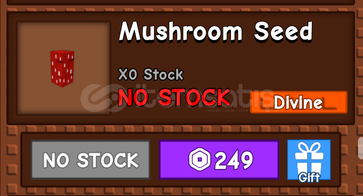 Grow a Garden Mushroom Seed Grow a Garden Mushroom Seed