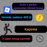 grow a garden oyununda 23m hesap
