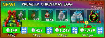 Grow a Garden Premium Christmas Egg x1