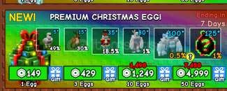 Grow A Garden Premium Christmas Egg x10