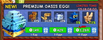 Grow A Garden Premium Oasis Egg x10
