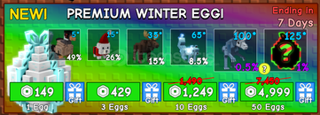 Grow a Garden Premium Winter Egg x1