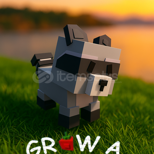 Grow a Garden | Racoon Rakun normal size Grow a Garden | Racoon Rakun normal size