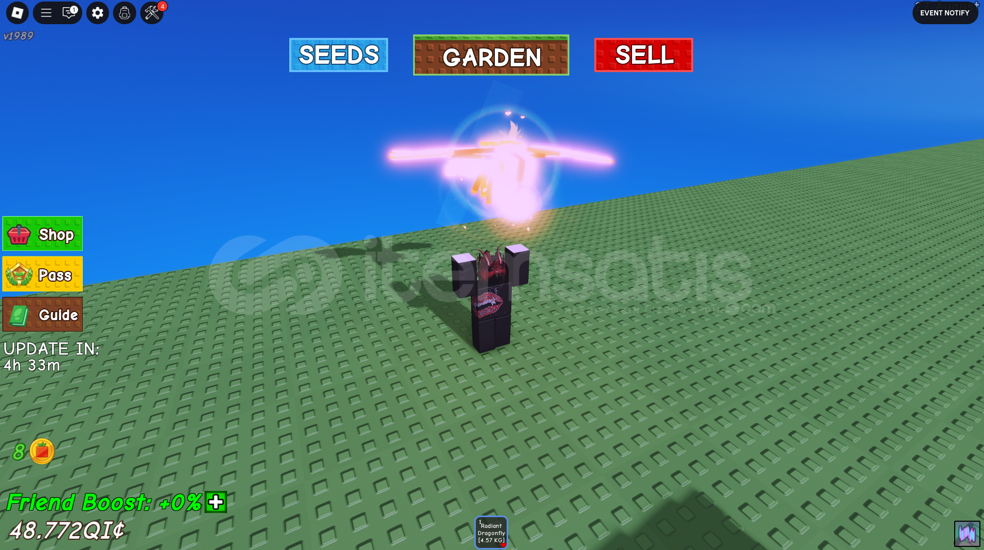 Grow A Garden Radiant Dragonfly ! Grow A Garden Radiant Dragonfly !