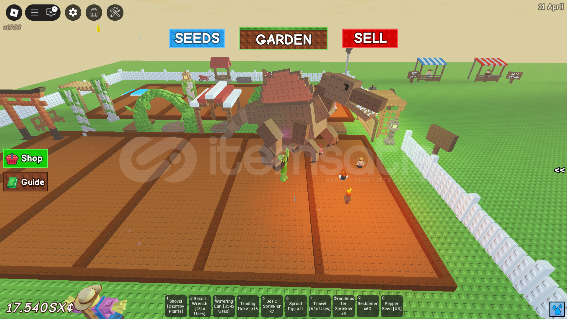 GROW A GARDEN RAINBOW SPINOSAURUS 10KG GROW A GARDEN RAINBOW SPINOSAURUS 10KG