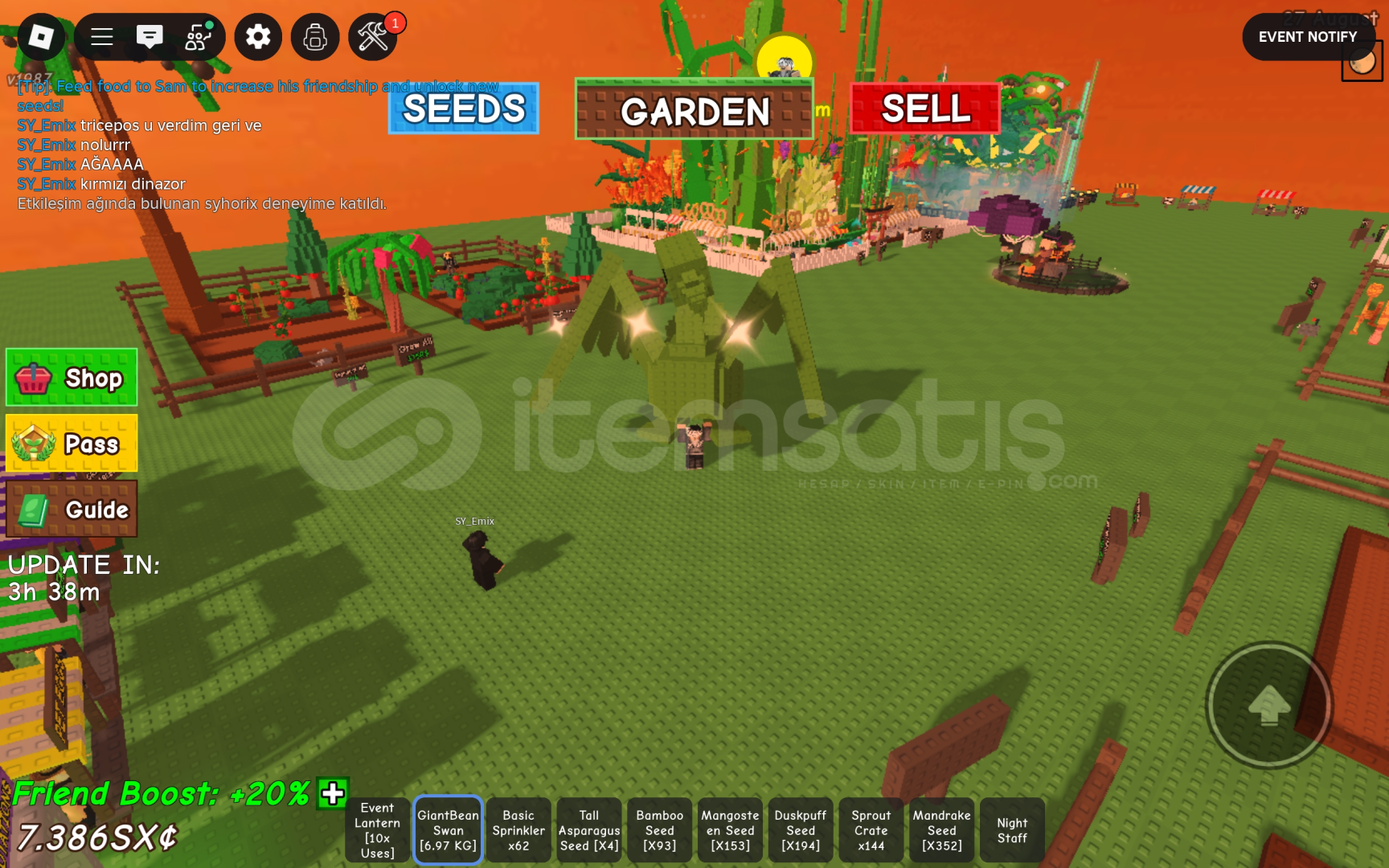Grow a garden swan Grow a garden swan