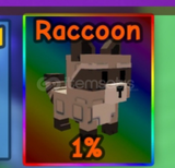 ⭐GROW GARDEN RACCOON⭐