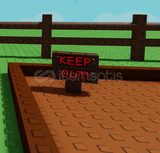 GROWN A GARDEN [COSMETİC] KEEP OUT SİGN 